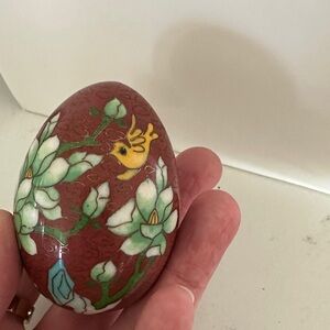 Vintage cloisonné egg
